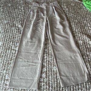 Abercrombie And Fitch Sloane Tailored Wide Leg Pants Women 29 Beige NWT